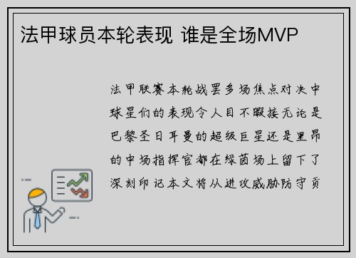 法甲球员本轮表现 谁是全场MVP